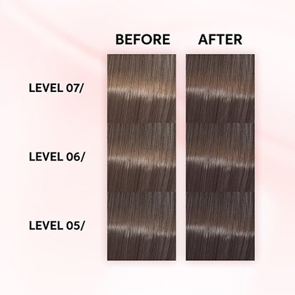 Meltyチョコレートオーバーニーブラウン Shinefinity Zero Lift Glaze 06/07 Dark Blonde Natural Brown